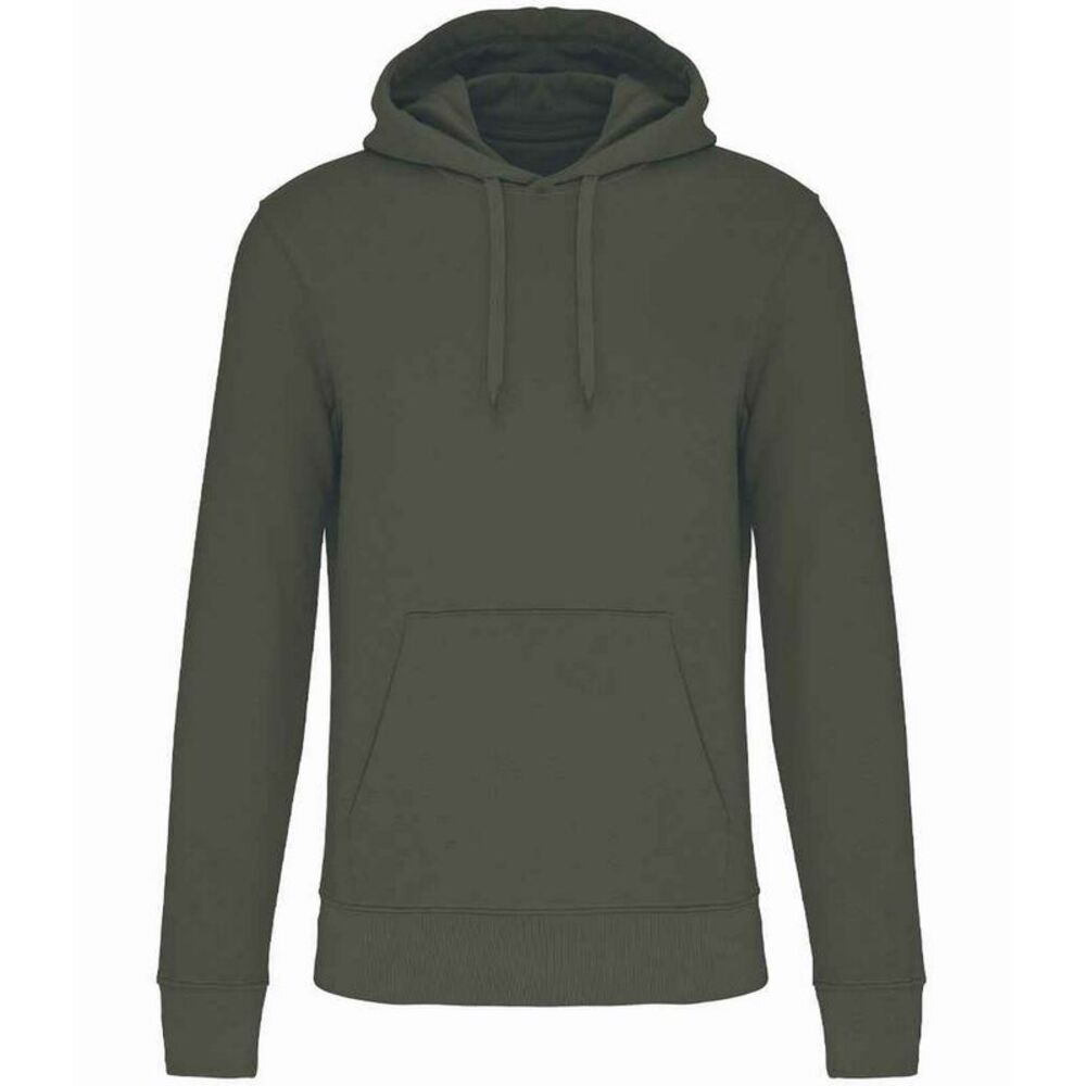 Kariban Mens Eco Friendly Hoodie / Dark Khaki